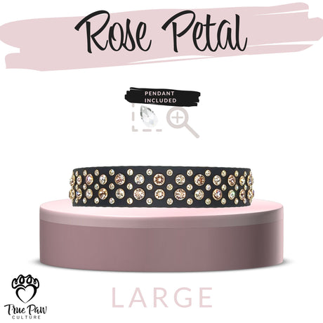 Rose Petal | Decadence | Single Strap Buckle Collar
