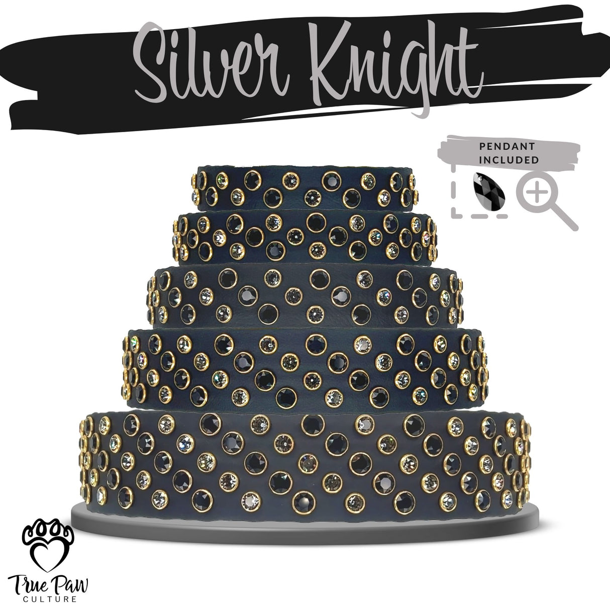 Silver Knight | Radiance | Single Strap Buckle Collar