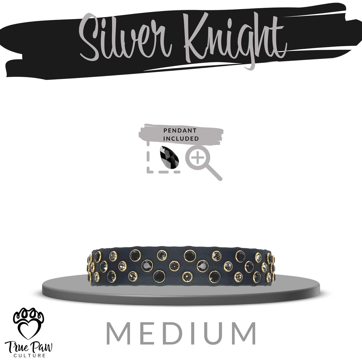 Silver Knight | Radiance | Single Strap Buckle Collar