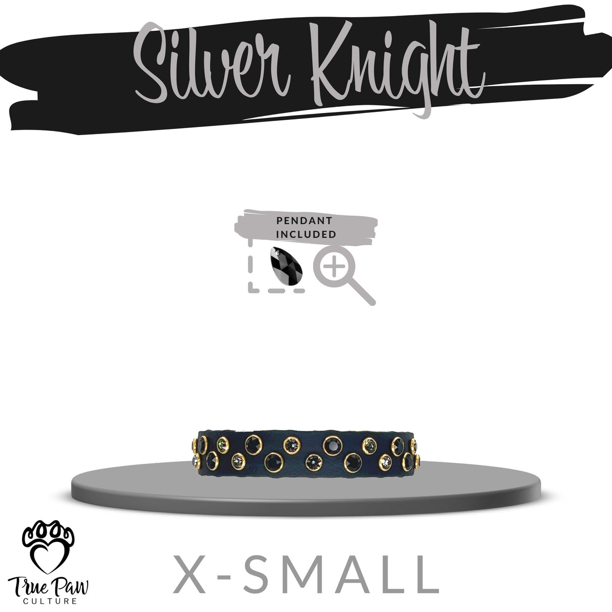 Silver Knight | Radiance | Single Strap Buckle Collar