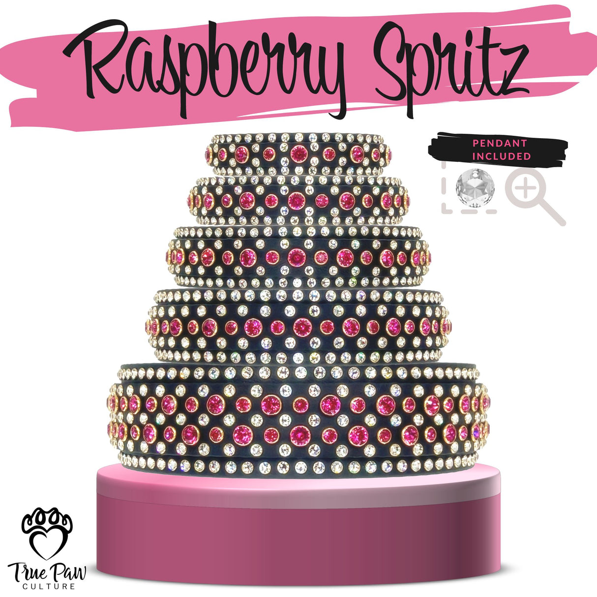 Raspberry Spritz | Superfluous | Double Strap Buckle Collar